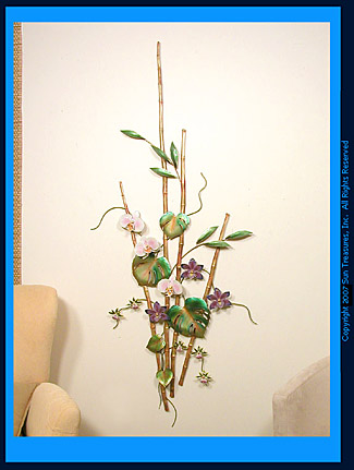 	Custom Orchid Wall Sculpture by Bovano of Cheshire	