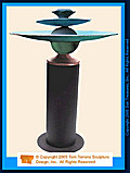	Triple Fountain with Column Base | TT0870T Tom Torrens Sculpture	