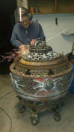 Custom Firepot by Ken Scott