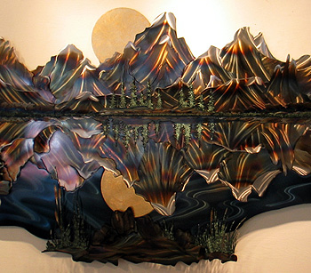 	Custom Metal Wall Sculpture by Ken Scott