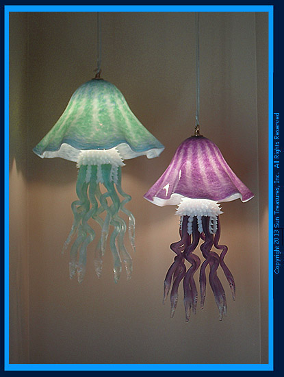Custom Jellyfish Chandeliers by Joel Bloomberg