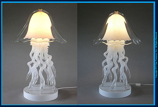 Custom Jellyfish Yacht Lamps by Joel Bloomberg