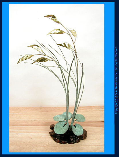 Sea Oats on Manzanita T07 Bovano of Cheshire Tabletop Sculpture