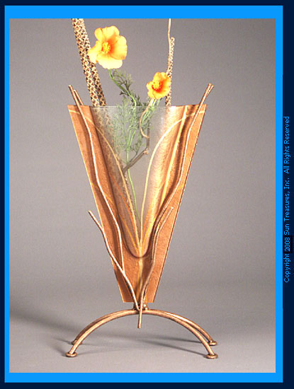 BR70 Wall Vase by Mark Hines Designs. Glass       Wall Art Sculpture