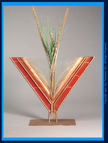 TL78 Wall Vase by Mark Hines Designs. Glass       Wall Art Sculpture