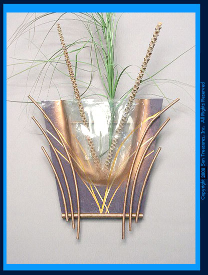 WV38 Wall Vase by Mark Hines Designs. Glass       Wall Art Sculpture