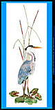 Bovano Large Bird and Shorebird Wall Sculptures