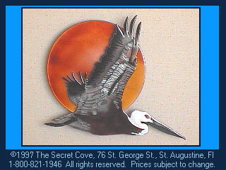 Pelican with Sun W401B Wall Sculpture by Bovano of Cheshire