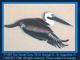 Small Pelican Wall Sculpture by Bovano of Cheshire W403B