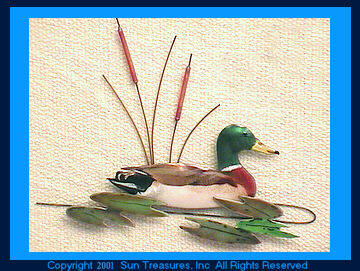 Mallard Duck Wall Sculpture W886 Bovano of Cheshire