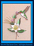 Hummingbird with Woodlily W441 Bovano Wall Art