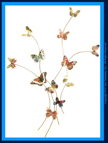 Butterflies in Flight B900 Metal wall sculpture by Bovano.