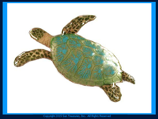 Sea Turtle Single - Mini W629 Wall Art Bovano of Cheshire