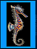 	Gary Caldwell Seahorse Facing Right. Metal Wall Sculpture	