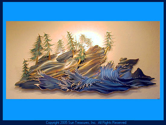 Ken Scott Headlands Metal Sculpture Wall Art