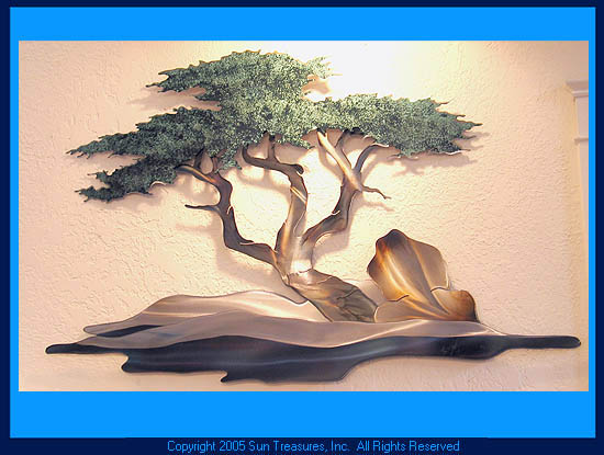 Ken Scott Sand Pine Metal Sculpture 

Wall Art