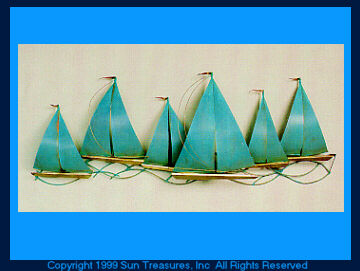 Sailboats by Max Howard Metal Wall Art  Sculpture