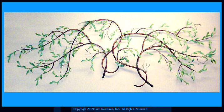Windblown Willow Branch Set by Max Howard Metal Wall Art  Sculpture
